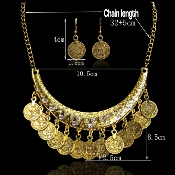 Necklace with matching earrings - Picture 3 of 4